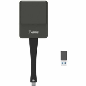 iiyama WP D002C Singleband IEEE 802.11n 300 Mbit/s Wireless Presentation Gateway - Silber, Schwarz - 5 GHz - 4,50 W