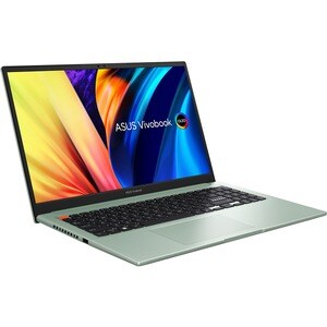 Asus Vivobook S 15 OLED K3502 K3502ZA-L1349W 39.6 cm (15.6") Notebook - Intel Core i5 12th Gen i5-12500H Dodeca-core (12 Core) 2.50 GHz - 16 GB Total RAM - 8 GB On-board Memory - 512 GB SSD - Brave Green - Intel Chip - Windows 11 Home - Intel Iris Xe Graphics - Tru2Life, NanoEdge - IEEE 802.11ax Wireless LAN Standard