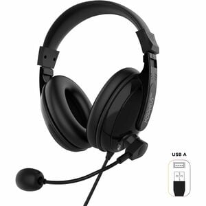 Morpheus 360 Deluxe Multimedia Stereo USB Headset - Adjustable Microphone - Lightweight Comfortable Design - Eco Leather E