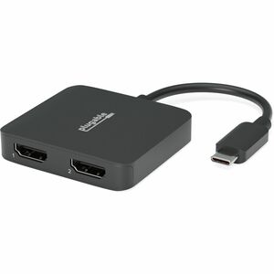 Plugable USB C to HDMI Adapter for Dual Monitors 4K 60Hz - Compatible with Windows, Chromebook, USBC Thunderbolt USB4 Lapt