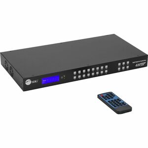 SIIG 8x8 HDMI 4K60Hz Matrix Switcher with LCD - 18Gbps- Downscaling- EDID Management - ARC- Audio Embedded/Extraction - 8x