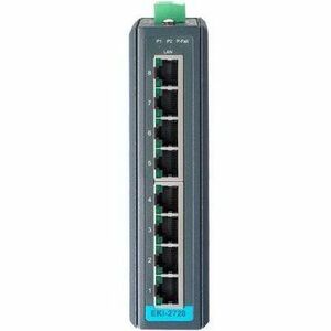 Advantech EKI-2728 8 Portas Comutador Ethernet - Gigabit Ethernet - 10/100/1000Base-TX - 3.90 W Power Consumption - Cabo d