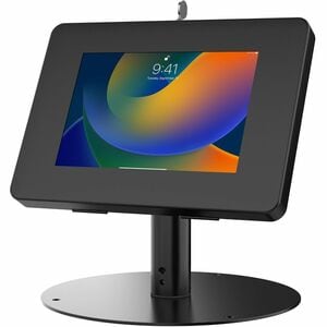 CTA Digital Hyperflex Security Kiosk Stand with Universal Security Enclosure for iPad Mini, Samsung Tab A 8, & More (Black