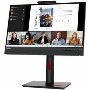 Lenovo ThinkCentre TIO22GEN5 22" Class Webcam Full HD LED Monitor - 16:9 - Black - 21.5" Viewable - In-plane Switching (IP