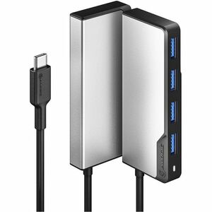 Alogic Fusion SWIFT USB Hub - USB Type C - Portable - Space Gray - 4 Total USB Port(s) - 4 USB 3.0 Port(s) - ChromeOS, PC,