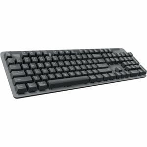 Logitech Signature K865 键盘 - 无线 连接 - A 型 USB 接口 - 灰 - 机械 按键开关 - 蓝牙 - 10 m - 2.40 GHz - 104 按键 - Windows 10, macOS 10.15, i