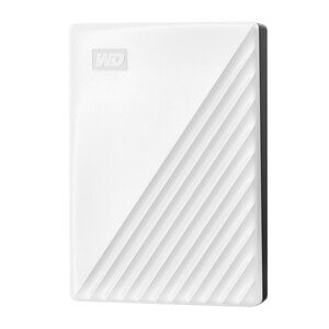 WD My Passport WDBPKJ0050BWT-WESN 5 TB Portable Hard Drive - External - White - USB 3.2 (Gen 1) - 256-bit Encryption Standard