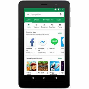 Alcatel 1T 7 Tablet - 17.8 cm (7") - MediaTek MT8321 - 1 GB - 16 GBspacArmazenamento - Android 8.1 Oreo - Preto - Cortex A