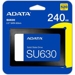Unidad de estado sólido Adata Ultimate SU630 ASU630SS-240GQ-R - 2.5" Interno - 240GB - SATA (SATA/600) - 50TB TBW - 520MB/
