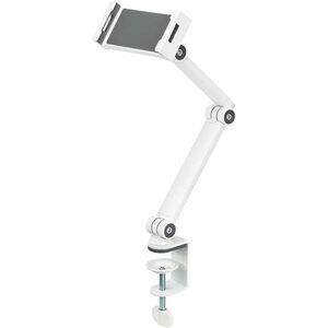 Neomounts DS15-545WH1 Clamp Mount for Tablet - White - Landscape/Portrait - Height Adjustable - 1 Display(s) Supported - 1