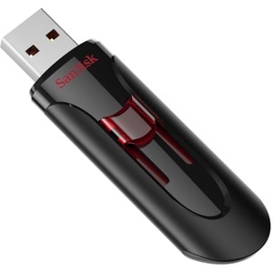 SanDisk Cruzer Glide 128 GB USB 3.0, USB 2.0 Flash Drive - 5 Year Warranty