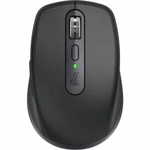 Logitech MX Anywhere 3S 鼠标 - 蓝牙 - USB - 暗视野 - 6 按钮 - 灰 - 无线 - 可充电 - 8000 dpi - 滚轮