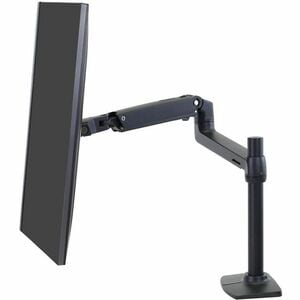 Ergotron Mounting Arm for Monitor, Display, TV, LCD Monitor, Notebook, LCD Display, Display Screen - Matte Black - Height 