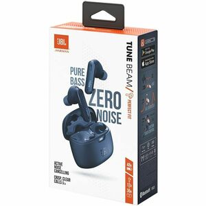 JBL Tune Beam True Wireless Earbud Stereo Earset - Blue - Binaural - In-ear - Bluetooth - 16 Ohm - 20 Hz to 20 kHz - Noise