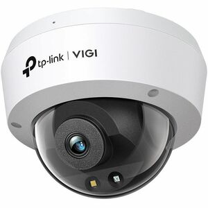 TP-Link VIGI C240 4 Megapixel Innen/Außen Netzwerkkamera - Farbe - Kuppel - Schwarz, Weiß - 30 m Infrarot/Farbe Nachtsicht