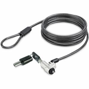 StarTech.com Cable Lock For Notebook, Chromebook, Tablet - 1.98 m Cable - Combination Lock - Silver, Black - Steel, Zinc A