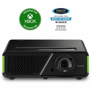 ViewSonic X2-4K Short Throw LED Projector - Wall Mountable, Ceiling Mountable - Black - High Dynamic Range (HDR) - 3840 x 