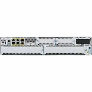 Cisco Catalyst 8300 C8300-2N2S-6T Router - 6 Portas - Porta de gestão - 7 - Gigabit Ethernet - IEEE 802.1Q - 2U - Montável sobre rack