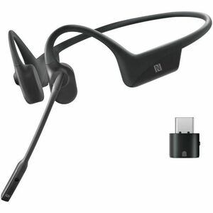 Shokz OpenComm UC Sem fios Fixo à orelha, Auscultadores com suporte para pescoço Estéreo Auscultadores - Preto - Binaural 