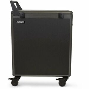 Dicota Charging Cart - 60 kg Capacity - 4 Casters - Aluminium, Polypropylene - For 14 Devices - 16" (40.64 cm) Screen Supp