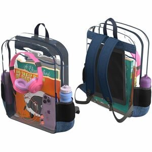Extreme Clear Backpack w/1 Compartment (See-Through Backpack) - Vinyl Body - Shoulder Strap, Handle