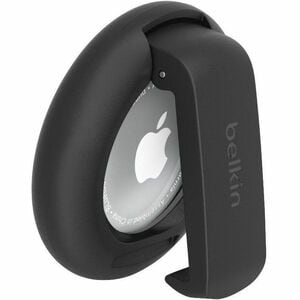 Belkin Secure Holder with Clip for AirTag - Black - Scratch Protection, Secure, Durable