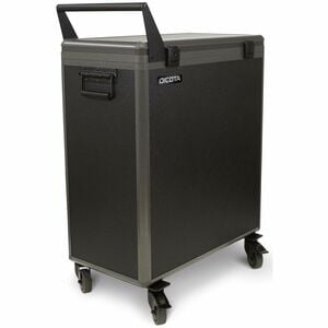 Dicota Laptop/Tablet-Ladewagen - 4 Rollen - Aluminium - 865 mm Länge x 363 mm Breite x 633 mm Tiefe - Silber - 35,6 cm (14