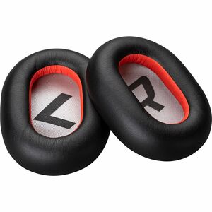 Poly Ear Cushion - 2 Piece - Black - Leatherette