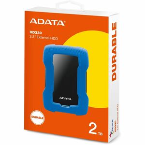 Adata HD330 AHD330-2TU31-CBL 2 TB Portable Hard Drive - External - Blue - Gaming Console Device Supported - USB 3.2 (Gen 1