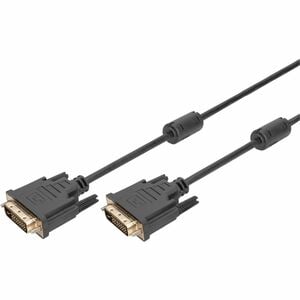 Digitus 3 m DVI Videokabel für PC, Notebook, Monitor, TV, Projektor, HDTV - 1 - Zweiter Anschluss: 1 x 25 pin Dvi (dual-li