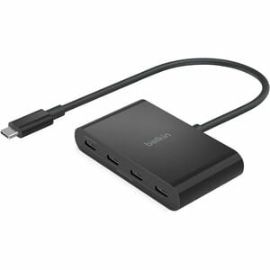Belkin Connect USB-C 4-Port Hub, Adapter Dongle, 4xUSB-C Ports & 100W PD Max 10Gbps Data Transfer Mac/Chromebook - 4 Total