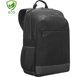 V7 Eco-Friendly CBP17-ECO-BLK Estojo de transporte (Mochila) para 43.2 cm (17") para 43.9 cm (17.3") Notebook - Preto - Po
