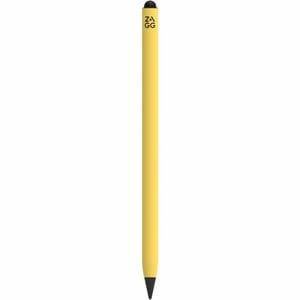 ZAGG Pro Stylus 2 - Wireless Charging Stylus - Yellow - Active Dual-Tip with Capacitive Back-end, Wireless Charging, Palm 