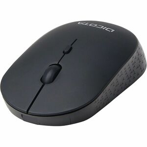 Dicota SILENT V2 Mouse - Radio Frequency - USB - Optical - 3 Button(s) - Black - Wireless - 2.40 GHz - 1600 dpi - Scroll W