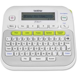 Brother P-touch PT-D210 Electronic Label Maker - Thermal Transfer - 20 mm/s Mono - 180 dpi - Label3.50 mm (0.14"), 6 mm (0