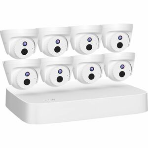Tenda 8 Channel PoE HD Video Security Kit - Camera, Network Video Recorder - 8 Camera(s) - 2560 x 1440 Camera Resolution -