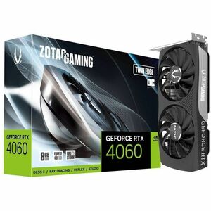 Zotac NVIDIA GeForce RTX 4060 Grafikkarte - 8 GB GDDR6 - 7680 x 4320 - 2,48 GHz Boost-Taktfrequenz - 128 Bit Busbreite - P