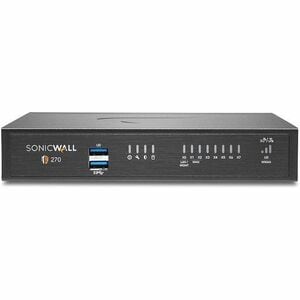 SonicWall TZ270 Network Security/Firewall Appliance - 8 Port - 10/100/1000Base-T - Gigabit Ethernet - 2 Gbit/s Firewall Th