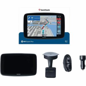 TomTom GO Expert Plus Automobile Portable GPS Navigator - Portable, Mountable - 17.8 cm (7") - Touchscreen - Full Voice Co