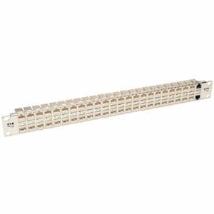 Tripp Lite by Eaton N254-048-SH-6A 48 Port(s) Network Patch Panel - 48 x RJ-45 - 1U High - 19" Wide - Rack-mountable