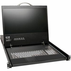 Tripp Lite series NetCommander B070-008-19-IP LCD Rack Console with Digital KVM Switch - Black - TAA Compliant - 8 Compute