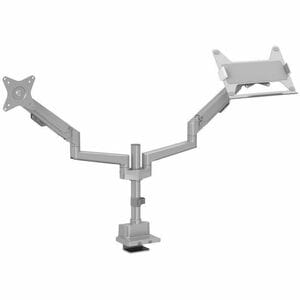 Amer Mounts HYDRA2GPT Mounting Arm for Monitor, Notebook - Matte Silver - 2 Display(s) Supported - 17" to 32" Screen Suppo