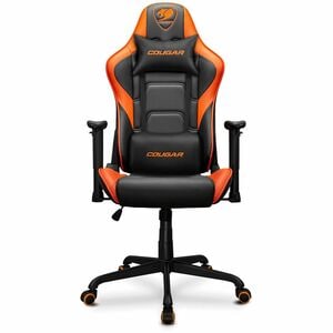 Sillón de Juego COUGAR Armor Elite CGR-ELI - Cuero PVC, Acero - Naranja, Negro
