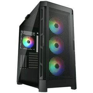 COUGAR CGR-5AD1B-RGB Gabinete para computadora gamer - Mini ITX, Micro ATX, ATX, SSI CEB, EATX Placa base admitida - Media