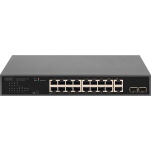 Digitus 17 Ports Ethernet Switch - Gigabit Ethernet - 1000Base-X, 10/100/1000Base-T - 3 Layer Supported - Modular - 2 SFP 