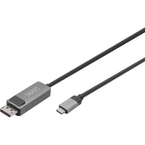 Digitus 1 m DisplayPort/USB-C A/V Cable for Audio/Video Device, Notebook, Monitor, TV, Projector, PC, Graphic Card - 1 - F