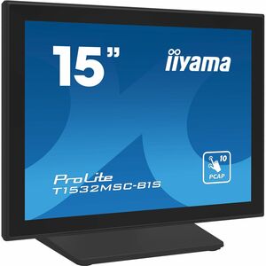 iiyama ProLite T1532MSC-B1S 15 Zoll Class LED-Touchscreen-Monitor - 4:3 Format - 8 ms Reaktionszeit - 38,1 cm (15 Zoll) Vi