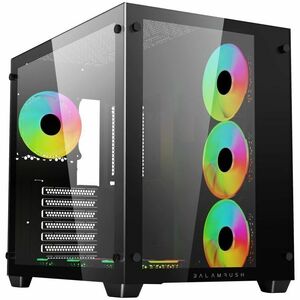 Gabinete Gamer Balam Rush Media Torre Tank Pro GM930 / Max MB ATX / GPU 355 mm / 2x USB 3.0 + 1x USB 2.0 + Audio + 4xFan A