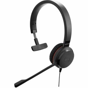 Jabra EVOLVE 20SE MS Mono Wired Over-the-head Mono Headset - Black - Monaural - Supra-aural - 32 Ohm - 150 Hz to 7 kHz - N