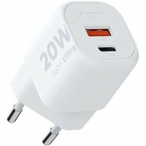 Xtorm 20W GaN² Ultra Wall Charger. Charger type: Indoor, Power source type: USB, Charger compatibility: Universal, USB Typ